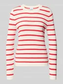 Swetry damskie - Sweter z dzianiny z okrągłym dekoltem model ‘DALO’ - miniaturka - grafika 1