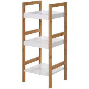 FENIKS Bathroom Solutions Regał łazienkowy, bambusowy, 3-poziomowy, szafka bambusowa na kosmetyki, akcesoria 569096 - Półki łazienkowe - miniaturka - grafika 1