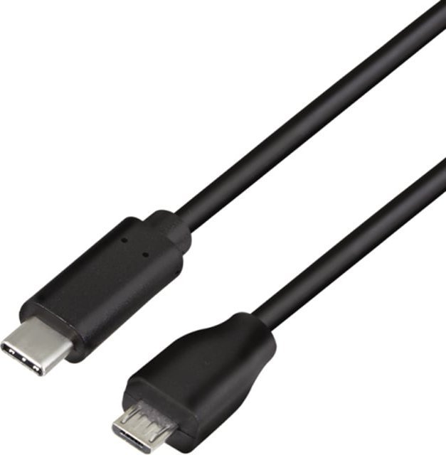 Kabel USB LogiLink USB 2.0 Kabel, C/M zu Micro-USB/M 1,00m schwarz