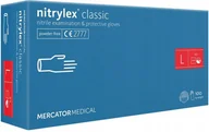 Rękawiczki jednorazowe - Rękawiczki Nitrylex Classic BLUE Rozm. L - miniaturka - grafika 1