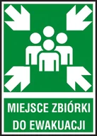 Tablice BHP - Znak Miejsce Zbiórki Ewakuacyjnej Z-18E-PT-150x205 - miniaturka - grafika 1