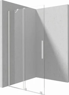 Deante PRIZMA Ścianka prysznicowa walk-in - przesuwna bianco 90cm - Ścianki i drzwi prysznicowe - miniaturka - grafika 1
