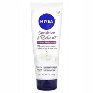 Balsamy i kremy do ciała - Nivea, Cera wrażliwa i rozświetlona - Krem do twarzy i ciała z Odżywczym se - miniaturka - grafika 1