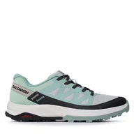 Buty trekkingowe damskie - Trekkingi Salomon Outrise W L47160300 Niebieski - miniaturka - grafika 1