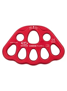 Płytka stanowiskowa Climbing Technology Cheese Plate L - red - Sprzęt wspinaczkowy - miniaturka - grafika 1