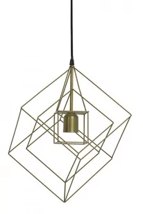 Lampa wisząca Kubinka 25x25x27 antyczny brąz - Lampy sufitowe - miniaturka - grafika 1