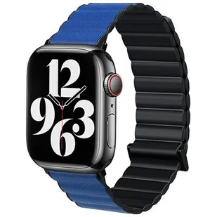 Pasek BELINE Magnetic Pro do Apple Watch 42/44/45/49mm Czarno-niebieski - Akcesoria do smartwatchy - miniaturka - grafika 1