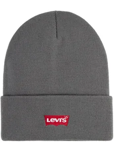 Levi's Kids Czapka beanie w kolorze szarym - Czapki dla dzieci - miniaturka - grafika 1
