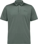 Koszulki męskie - Jack Wolfskin Jack Wolfskin Delfami Polo Shirt 1809801-6000 Czarne S - miniaturka - grafika 1