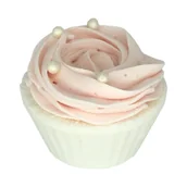 Pozostałe akcesoria do kąpieli i SPA - Green Garden, Kula Do Kąpieli Muffinka, Duża Różowa-biała - miniaturka - grafika 1