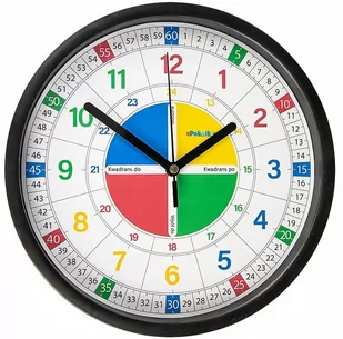 Edukacyjny zegar ścienny dla dzieci z szybką M1 / ePokoik - Zegary - miniaturka - grafika 2
