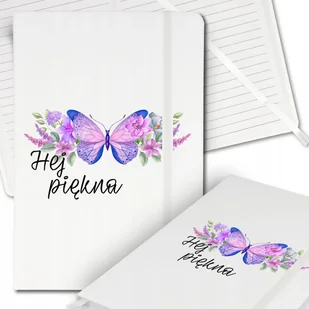 Notes Biały A5 Notatnik Dziennik z Gumką w Linię HEJ PIĘKNA Wiele Wzorów - Notesy i bloczki Notes Biały A5 Notatnik Dziennik z Gumką w Linię HEJ PIĘKNA Wiele Wzorów - Notesy i bloczki - miniaturka - grafika 1