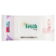 Chusteczki nawilżane - Fresh baby, chusteczki nawilżane, 120 sztuk - miniaturka - grafika 1