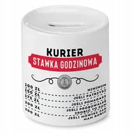 Skarbonki - Dla Kuriera Skarbonka na Urodziny na Prezent` z Nadrukiem ze Zdjęciem + Opakowanie na prezent (wzór 01) - miniaturka - grafika 1