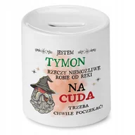 Skarbonki - Skarbonka Dla Tymona Tymka na Urodziny Prezent z Nadrukiem ze Zdjęciem + Opakowanie na prezent (wzór 02) - miniaturka - grafika 1