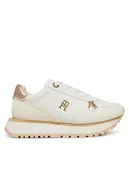 Buty dla dziewczynek - Tommy Hilfiger Sneakersy Low Cut Lace-Up Sneaker T3A9-33759-1355 M Biały - miniaturka - grafika 1