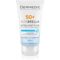 Kremy do twarzy - Dermedic Sunbrella Ultralekki krem SPF50+ skóra naczyniowa i nadreaktywna 40ml - miniaturka - grafika 1