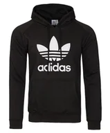 Bluzy męskie - Adidas Originals czarna męska bluza Trefoil Hoody AB8291 S - miniaturka - grafika 1