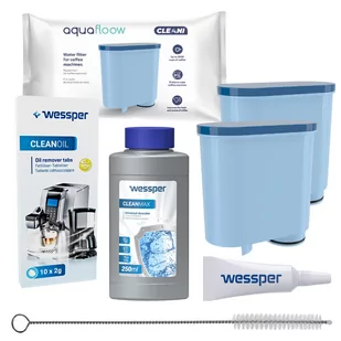 Zestaw Filtr Wody Do Ekspresu Aquaflow Cleani Philips Latte Go, 2 Szt. + Odkamieniacz Wessper Cleanmax 250 Ml + Tabletki Czyszczące Wessper Cleanoil.. - Akcesoria i części do ekspresów do kawy - miniaturka - grafika 1