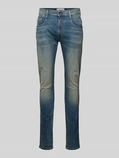 Jeansy o kroju slim fit z 5 kieszeniami model ‘ANBASS’ - Spodnie męskie - miniaturka - grafika 1