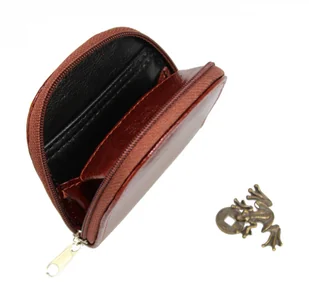 Podkówka Półokrągła Kominek 2w1 Skóra Naturalna ELKOR (PL) Średnia - Portfele - miniaturka - grafika 10