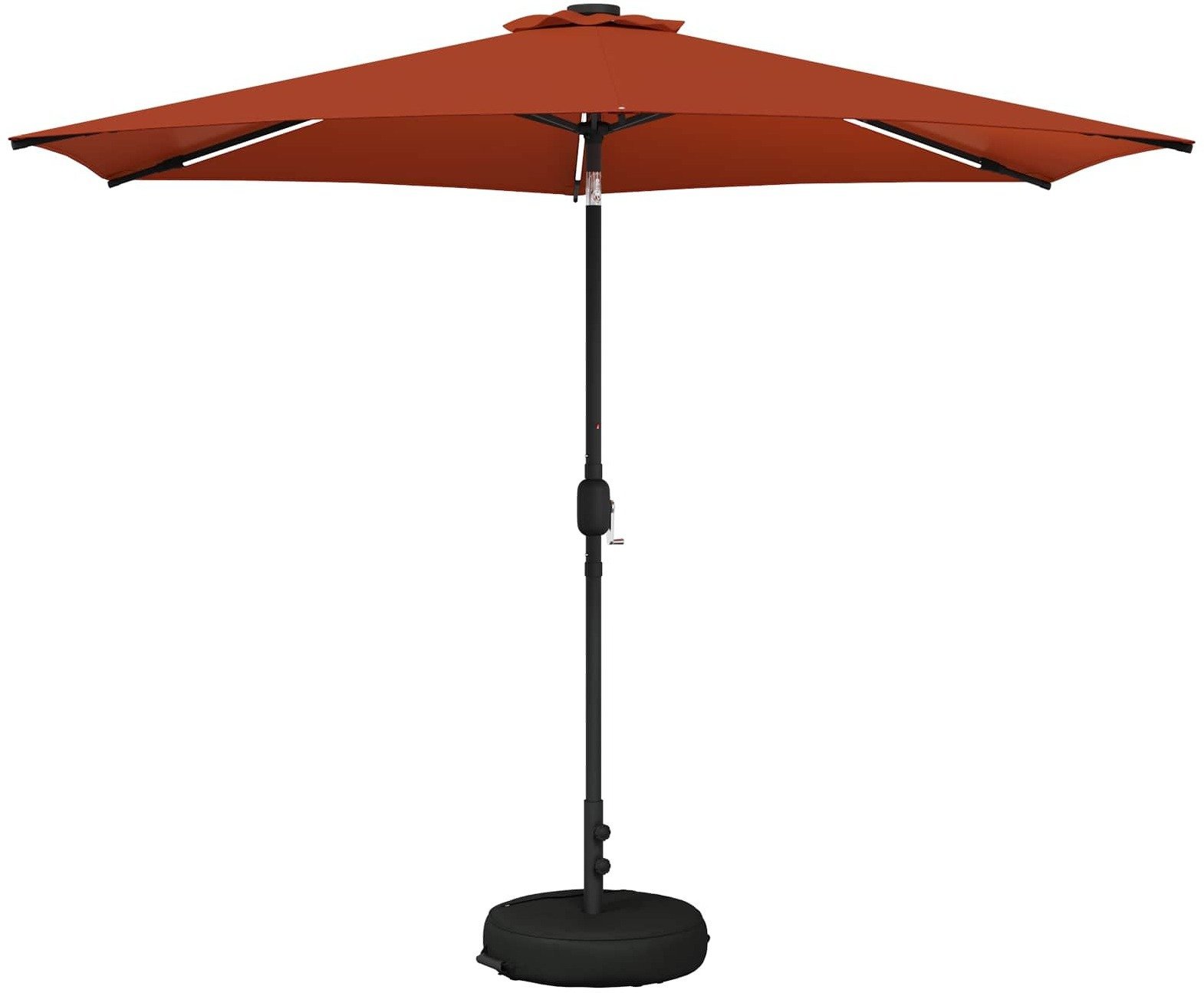 vidaXL vidaXL Parasol ogrodowy z LED-owymi lampkami 300 x 300 cm Poliester