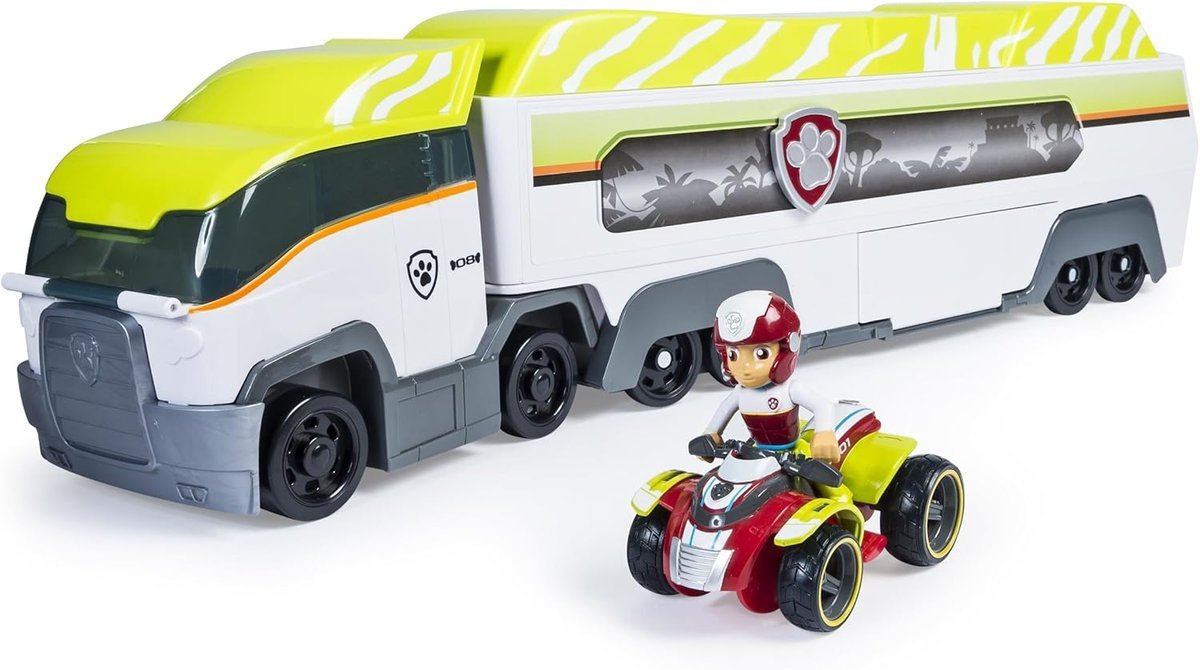 Paw patrol jungle patrolowiec 83cm Mega ciężarówka psi patrol Ryder i quad