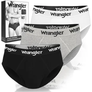 WRANGLER Slipy Majtki Męskie Bawełna 3 sztuki 22000 Basic Rozmiar S - Majtki męskie - miniaturka - grafika 1