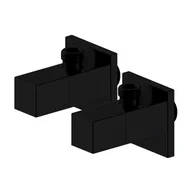 Zawory i kraniki - Zawory kątowe 1/2 x 3/8" czarny 2 szt. AGORA 5907732093223 - miniaturka - grafika 1