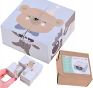 Klocki - Klocki Puzzle Drewniane Obrazki Zwierzątka - miniaturka - grafika 1
