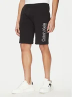 Spodenki męskie - Calvin Klein Szorty sportowe Modern Twill K10K114122 Czarny Regular Fit - miniaturka - grafika 1