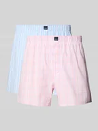 Majtki męskie - Bokserki z elastycznym pasem w zestawie 2 szt. - miniaturka - grafika 1