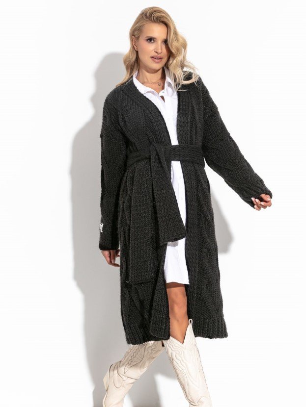 Damski kardigan czarny Fobya r.S/M