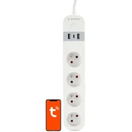 Listwy zasilające - Listwa GEMBIRD TSL-PS-F4U-01-W Wi-Fi (1.5m) - miniaturka - grafika 1