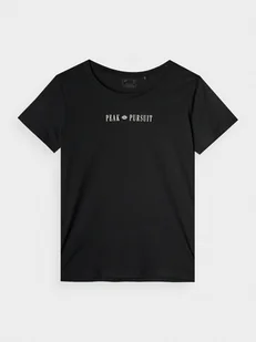 Damski t-shirt z nadrukiem 4F 4FRAW24TTSHF2584 - czarny - Koszulki sportowe damskie - miniaturka - grafika 1