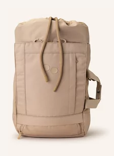 Pinqponq Plecak Blok Medium Z Kieszenią Na Laptop beige - Torby na laptopy - miniaturka - grafika 1