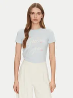 Koszulki i topy damskie - Guess Jeans T-Shirt W5GI24 J1314 Niebieski Regular Fit - miniaturka - grafika 1