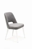 Krzesła - Mirek 2 krzesło tapicerowane tkanina do wyboru nogi białe - miniaturka - grafika 1
