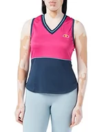 Koszulki i topy damskie - Ellesse damska koszulka z harmonijką Pink/Navy 14 SCD08048 - miniaturka - grafika 1