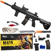 Zabawki militarne - Karabin Pistolet Automat Na Kulki Żelowe Duży Zestaw Akcesoriów Elektryk - miniaturka - grafika 1