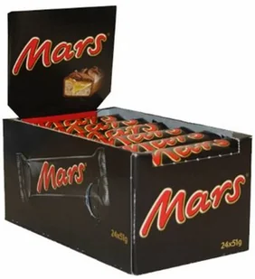 Mars Baton z Nugatem Karmelem w Czekoladzie 51g X 24 Szt - Przekąski dla dzieci Mars Baton z Nugatem Karmelem w Czekoladzie 51g X 24 Szt - Przekąski dla dzieci - miniaturka - grafika 1