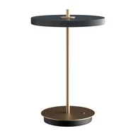 Noże stołowe - Antracytowa lampa stołowa LED ze ściemniaczem i metalowym kloszem (wysokość 31 cm) Asteria Move – UMAGE - miniaturka - grafika 1
