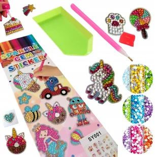 Haft Diamentowy Urocze Jednorożce Diamenty Naklejki Kolorowe Wyklejanie 5d - Zabawki kreatywne Haft Diamentowy Urocze Jednorożce Diamenty Naklejki Kolorowe Wyklejanie 5d - Zabawki kreatywne - miniaturka - grafika 1