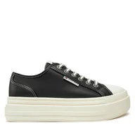 Trampki damskie - Trampki Tommy Jeans Foxing EN0EN02714 Czarny - miniaturka - grafika 1