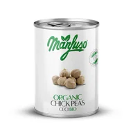 Warzywa w marynacie - MANFUSO Ciecierzyca w zalewie BIO 400g - miniaturka - grafika 1