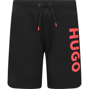 HUGO KIDS Szorty | Regular Fit - Spodnie i spodenki dla chłopców - miniaturka - grafika 1