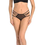 Majtki damskie - Majtki damskie figi z paseczkami Kathy czarne, Teyli - miniaturka - grafika 1