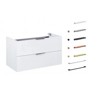 JELLOW 169335 Szafka bez blatu biały połysk 80 cm - Szafki łazienkowe - miniaturka - grafika 1