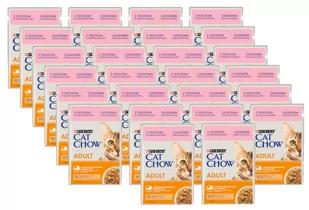 PURINA Cat Chow Adult Karma dla kotów z łososiem i zieloną fasolką w galaretce 26x85g - Mokra karma dla kotów - miniaturka - grafika 1