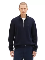Swetry męskie - TOM TAILOR sweter męski, 10668 - Sky Captain Blue, XL - miniaturka - grafika 1